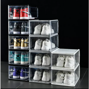 King Stackable Transparent Heavy duty Shoe Box