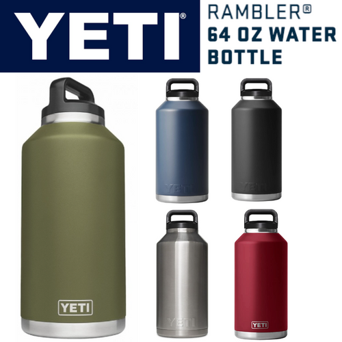 YETI RAMBLER® 64OZ STAINLESS STELL DOUBLE WALL WATER BOTTLE