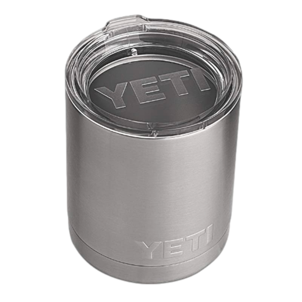 YETI Rambler 10oz Lowball, Vacuum Insulated, Stainless Steel with Standard Lid